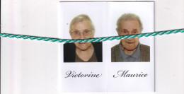 Victorine De Kerpel (Lokeren 1919) En Maurice Weewauters (Lokeren 1914; Honderdjarige); Zeveneken 2016. Foto - Obituary Notices