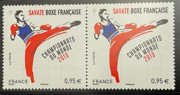 2013 - FRANCE - Paire YT N° 4831 ** Championnat Du Monde SAVATE BOXE FRANCAISE - Neufs