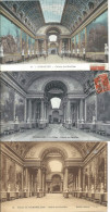 LOT 3 Cartes - Palais De Versailles (78) - Galerie Des Batailles - Circulées Entre 1907 Et 1914 - Versailles (Château)