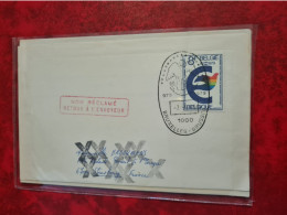 Lettre / Carte Belgique Bruxelles 1979 Pour Conseil Europe Strasbourg NON RECLAME - Sonstige & Ohne Zuordnung