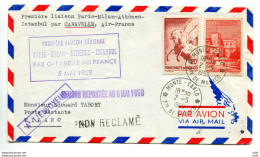 Air France Primo Volo Parigi/Milano Del 8.5.59 - 1946-60: Marcophilie