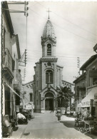 PALAVAS Les FLOTS - L' EGLISE Et Les MAGASINS En 1945  - - Palavas Les Flots