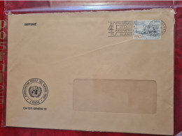 Lettre / Carte NATIONS UNIES GENEVE 1987 40° ANNIVERSAIRE DE LA COUR INTERNATIONALE DE JUSTICE - Covers & Documents