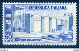 Repubblica. Fiera Di Milano 1952. Varietà. - Abarten Und Kuriositäten