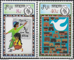 1986 Fiji International Year Of Peace 2v. MNH S.G. N. 736/37 - Otros & Sin Clasificación