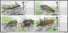 1987 Fiji Insects 5v. MNH S.G. N. 761/65 - Sonstige & Ohne Zuordnung