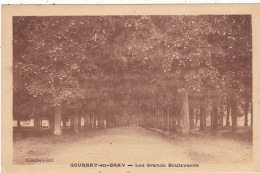 76. GOURNAY EN BRAY. CPA . LES GRANDS BOULEVARDS - Gournay-en-Bray