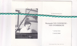 Raymonde Van Zandijcke-Van Overberghe, 1923, 2000. Foto - Obituary Notices