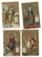S 165, Liebig 6 Cards, Oiseaux Femmes (ref B2) - Liebig