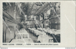 Ai665 Cartolina Grande Albergo Storione Padova Sale Di Ristorante Pittore Lauren - Cosenza