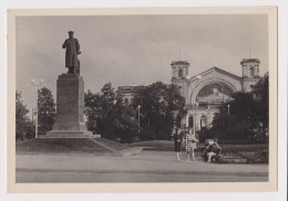 Soviet Union USSR Russia Sowjetunion LENINGRAD - SAINT PETERSBURG Stalin Monument, 1950s Photo Postcard RPPc AK (48990) - Russia