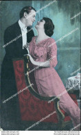 Cc13  Cartolina Art Deco Donnina Coppia Innamorati Illustratore Artist - Other & Unclassified