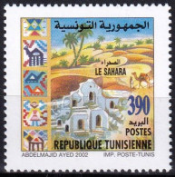 Timbre-poste Gommé Dentelé Neuf** -  Tourisme Saharien Le Sahara - N° 1456 (Yvert Et Tellier) - Tunisie 2002 - Tunisia (1956-...)