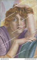 Cc136 Cartolina Art Deco Donnina Lady Donna Cupido Illustratore Artist Spotti - Andere & Zonder Classificatie
