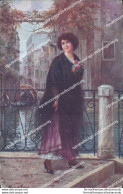 Cc114 Cartolina Art Deco Donnina Lady Donna Cupido Illustratore Artist - Autres & Non Classés