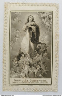 Bm67 Antico Santino Merlettato  Holy Card Immacolata Concezione - Images Religieuses