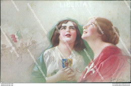 Cc45 Cartolina Art Deco Donnina Lady Donna Cupido Illustratore Artist Guerzoni - Sonstige & Ohne Zuordnung