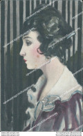 Cc81 Cartolina Art Deco Donnina Lady Donna Cupido Illustratore Artist Albert - Other & Unclassified