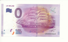 Billet Touristique  0 Euro  -  LE BELEM - UEHD - 2016-1 n° 3665 - Autres & Non Classés