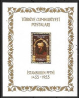 TURKEY 1953 500TH ANNIVERSARY  OF CONSTANTINOPLE  MNH - Blocs-feuillets