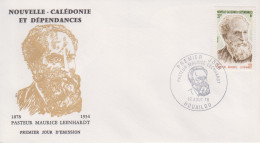 Enveloppe  FDC  1er  Jour   NOUVELLE CALEDONIE   Pasteur  Maurice  LEENHARDT   1978 - FDC