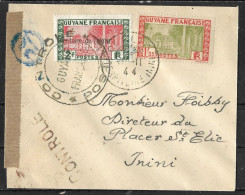 234 - FRANCE - GUYANE ININI - 1944 - INLAND CENSORED COVER - SOLD AS FORGERY, FALSE, FAUX, FAKE, FALSCH - Other & Unclassified