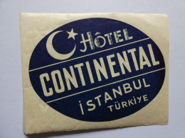 étiquette Hotel Bagage - Hôtel Istanbul  Turquie  Türkiye   STEPétiq2 - Etiketten Van Hotels