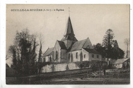 Ouville-la-Rivière (76) : L'église En 1934 (animé) PF - Autres & Non Classés