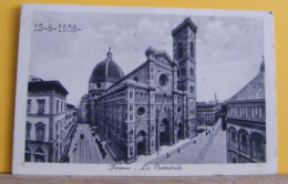 (FIR4) FIRENZE - LA CATTEDRALE  - VIAGGIATA 1938 - Firenze (Florence)