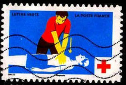 France Poste AA Obl Yv:2266 Mi:8464 Croix-Rouge Massage Cardiaque (Lign.Ondulées) - Used Stamps