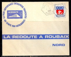 P162 - BLASON DE PARIS SUR LETTRE DE GELLICOURT DU 11/01/66 POUR ROUBAIX - LA REDOUTE - 1961-....