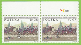 Voyo POLAND Polish Regiment Of Napoleon's Light Horse Guards  1996 Mi#3611 X 2 ** MINT  Pair - Ongebruikt