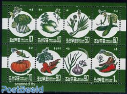 Korea, North 1998 Vegetables 8v M/s, Mint NH, Health - Food & Drink - Alimentation