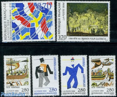 France 1994 Swedish Connections 6v, Mint NH, History - Transport - Flags - Ships And Boats - Ongebruikt