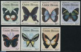 Guinea Bissau 1984 Butterflies 7v, Mint NH, Nature - Butterflies - Guinea-Bissau