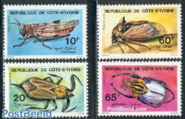Ivory Coast 1978 Insects 4v, Mint NH, Nature - Insects - Ungebraucht
