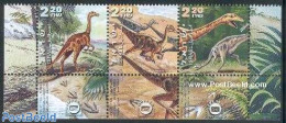 Israel 2000 Preh. Animals 3v [::], Mint NH, Nature - Prehistoric Animals - Unused Stamps (with Tabs)