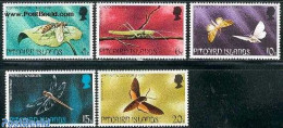 Pitcairn Islands 1975 Insects 5v, Mint NH, Nature - Butterflies - Insects - Other & Unclassified