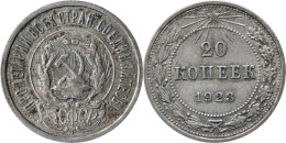 RUSSIE - 1923 - 20 Kopecks - ARGENT 500‰ - 20-152 - Rusia