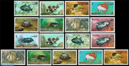 Qatar 1965 Definitives, Fish 17v, Mint NH, Nature - Fish - Poissons