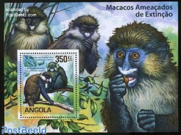 Angola 2011 Macaco S/s, Mint NH, Nature - Animals (others & Mixed) - Monkeys - Angola