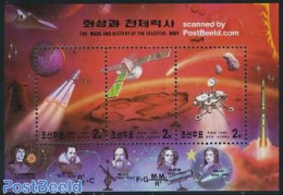 Korea, North 1999 Space Exploration 3v M/s, Mint NH, Transport - Space Exploration - Corée Du Nord