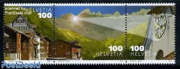 Switzerland 2012 Martinsloch 3v [::], Mint NH, Sport - Mountains & Mountain Climbing - Art - Architecture - Clocks - Unused Stamps
