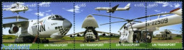 United Nations, Vienna 2010 UN Transport 5v [::::], Mint NH, History - Transport - United Nations - Helicopters - Airc.. - Hubschrauber