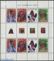 St. Maarten 2012 Carnival 2x4v M/s, Mint NH, Various - Folklore - Otros & Sin Clasificación