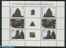 St. Maarten 2012 Jakarta 2012 M/s, Mint NH, History - Nature - World Heritage - Animals (others & Mixed) - Reptiles - .. - Escultura