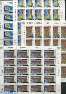 Jersey 1982 Europa 4 M/ss, Mint NH, History - Various - Europa (cept) - Maps - Geografía