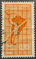 Bresil Brasil Brazil 1968 Carte Map Geographie Geography Yvert 864 O Used - Geografia
