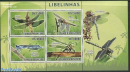 Sao Tome/Principe 2008 Dragonflies 4v M/s, Mint NH, Nature - Insects - São Tomé Und Príncipe