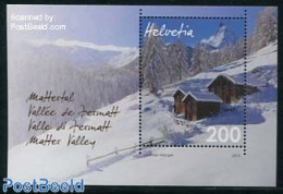 Switzerland 2013 Mattertal S/s, Mint NH, Sport - Various - Mountains & Mountain Climbing - Tourism - Unused Stamps